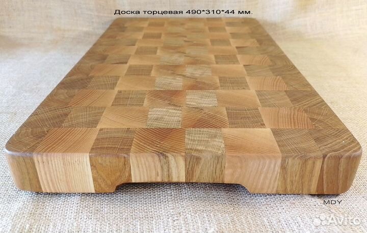 Торцевая разделочная доска из дерева