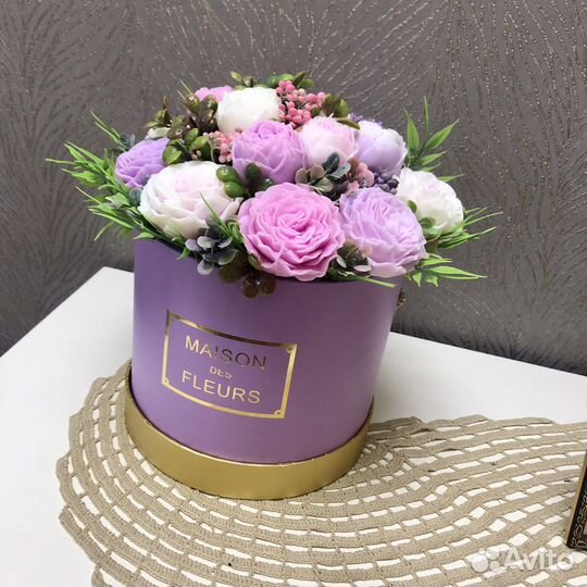 Букет цветов из мыла ручной работы