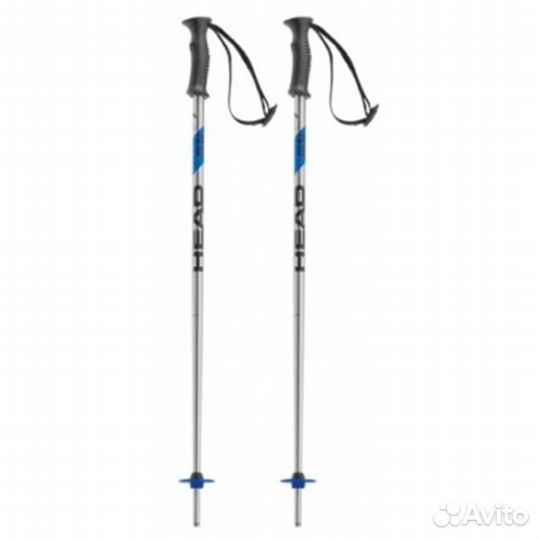 Палки горнолыжные head Junior 070 серый/голубой