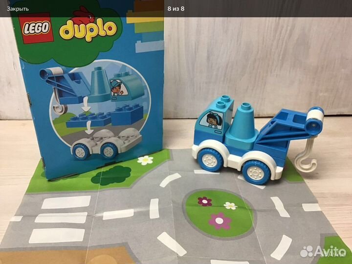 Лего дупло 10918 Буксировщик