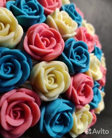 Букет - 29 Роз из Белого Шоколада