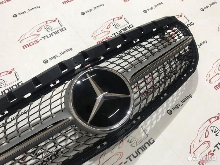 Решетка Mercedes B-Class w246 Diamond Silver Дистр