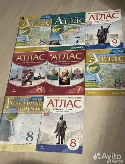 Атлас, Контурная карта