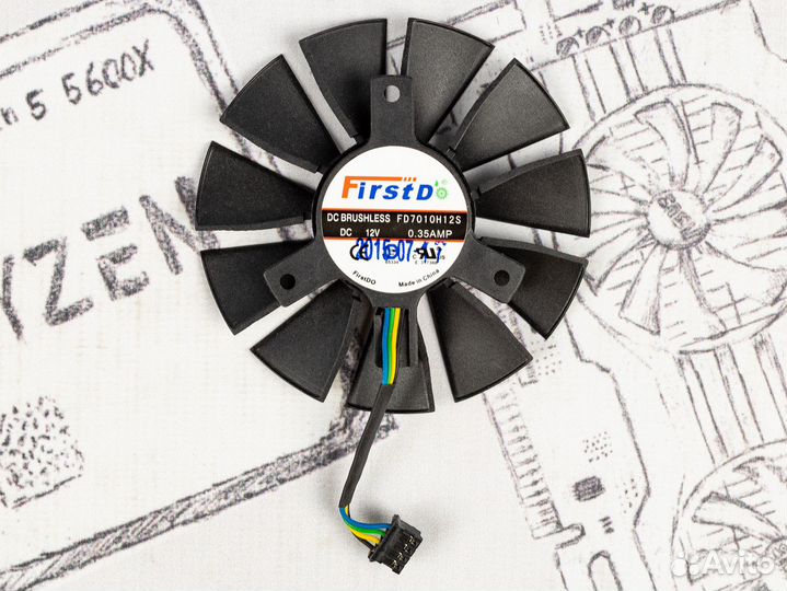 Вентиляторы для видеокарты Asus Strix GTX 960