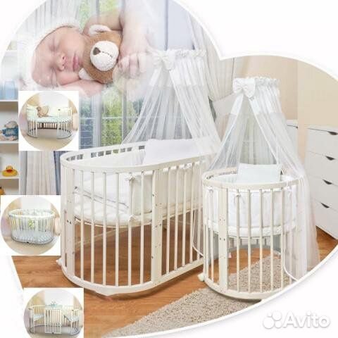 Кроватка круглая овальная