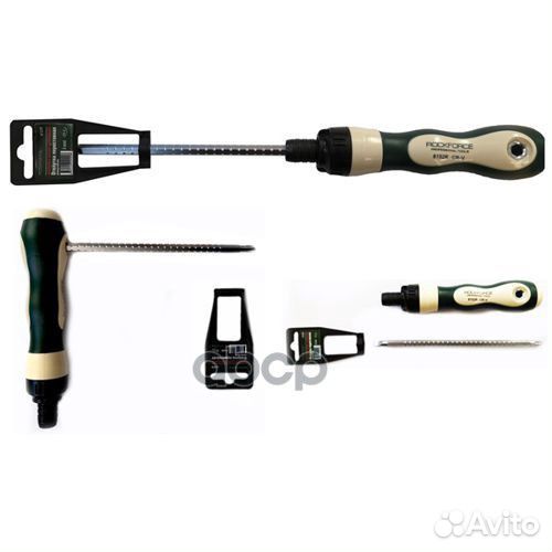 Отвертка PH2 / SL6 трещоточная реверсивная пере