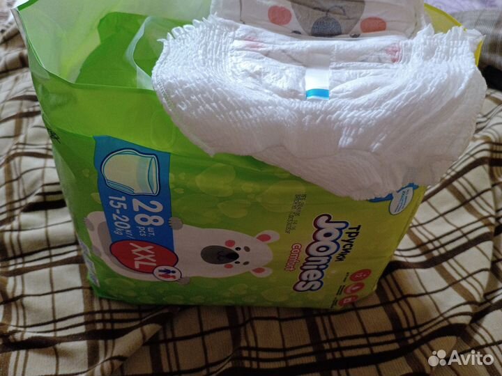 Подгузники трусики joonies xxl