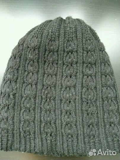 Кепка тёплая вязаная женская