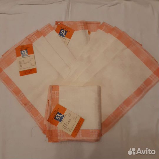 Льняные салфетки СССР новые