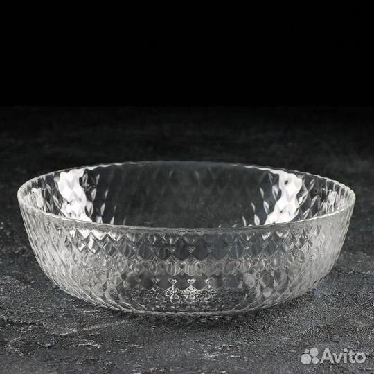 Тарелка глубокая «Идиллия», d18 см, цвет прозрачны