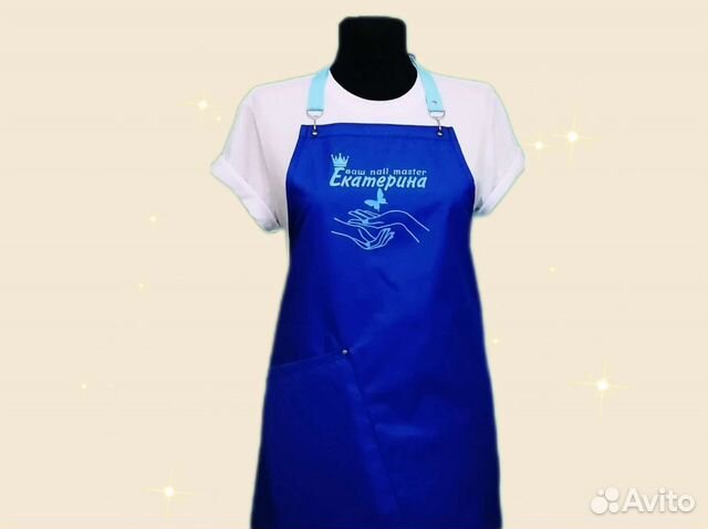 Фартук для мастера маникюра с логотипом