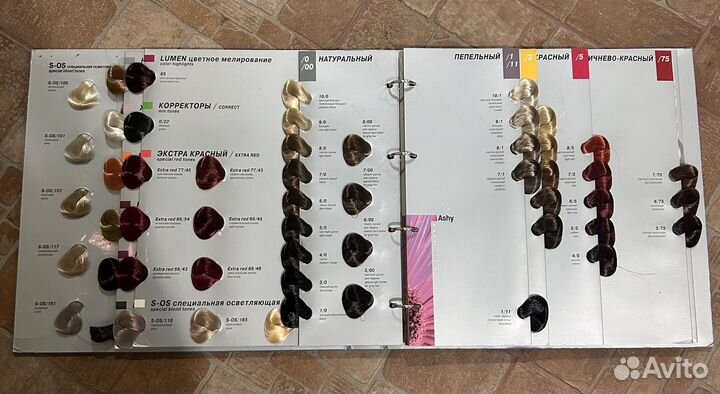 Оригинальная палитра оттенков estel professional