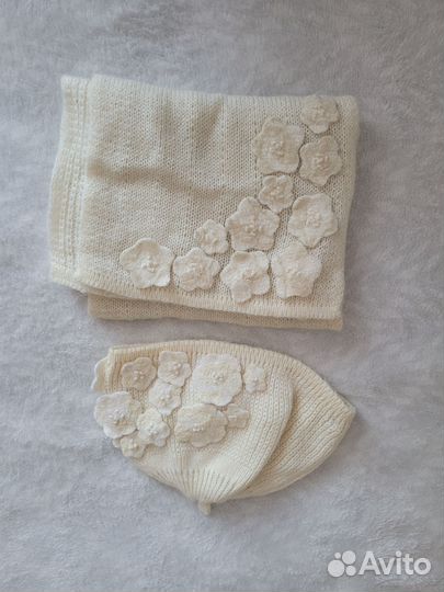 Комплект шапка и шарф женские