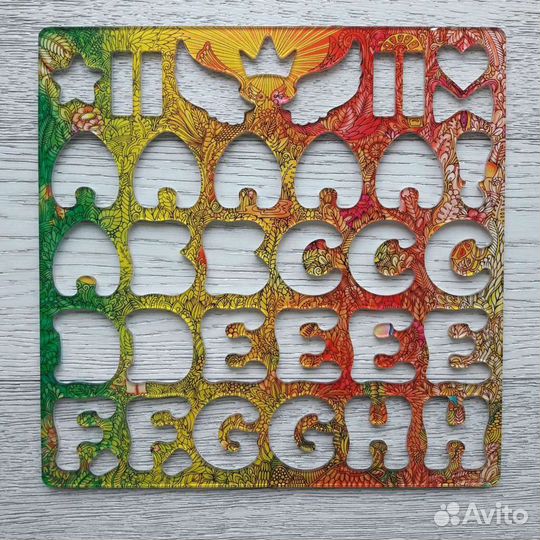 Магнитный алфавит (латиница) + магнитные цифры