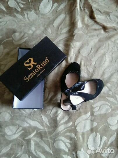 Босоножки, верх натуральный велюр