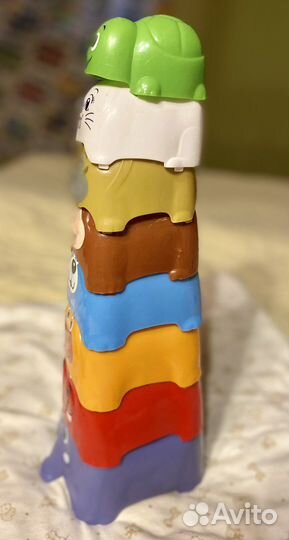 Пирамидка из формочек зверята