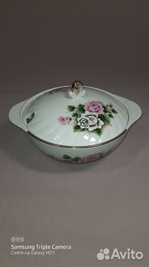 Фарфоровая супница СССР