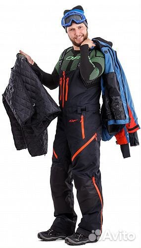 Штаны мужские DragonFly Sport 2019, Черно-красный