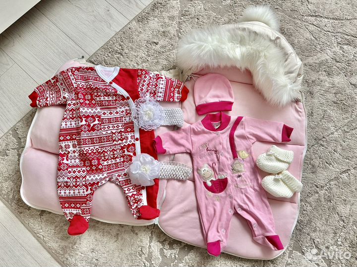 Конверт для девочки зима