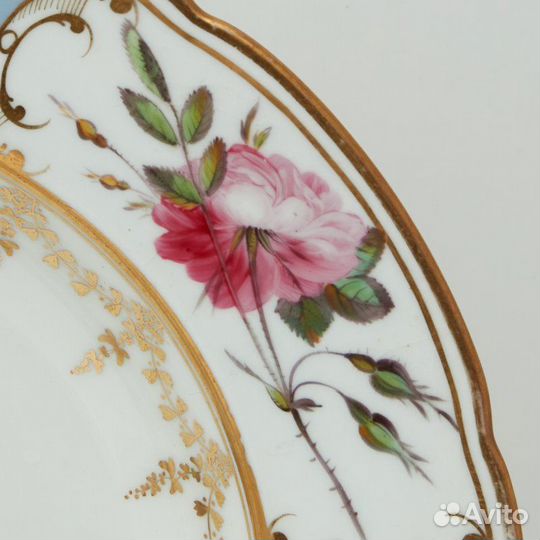 Старинная тарелка ручной работы, Chemberlain No.2551