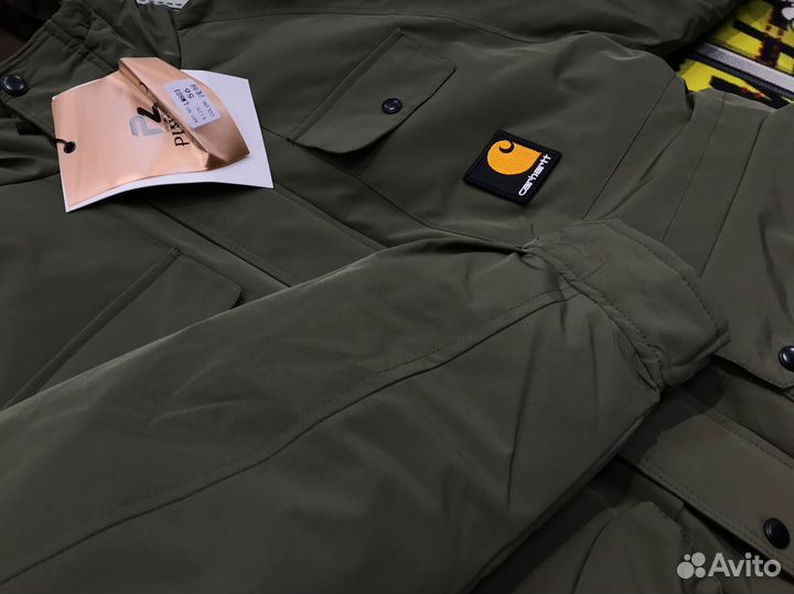 Куртка зимняя carhartt плотная мужская