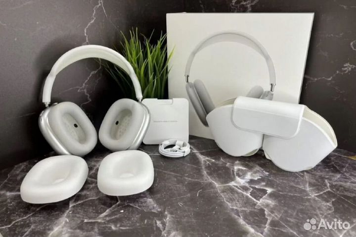 Беспроводные наушники Airpods max premium белые