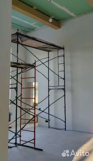 Строительные леса, металл, синие, 4-6метров