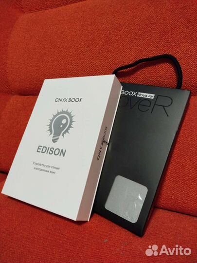 Onyx boox Edison + обложка Grey