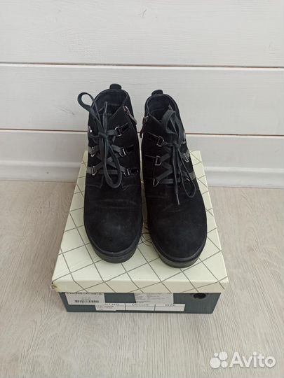 Ботинки зимние замшевые