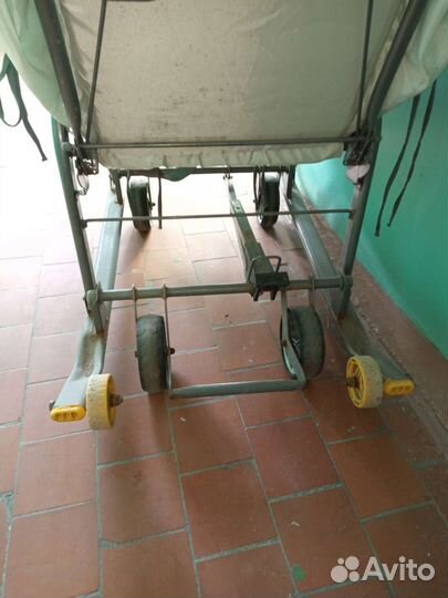 Детские санки коляска с колесами