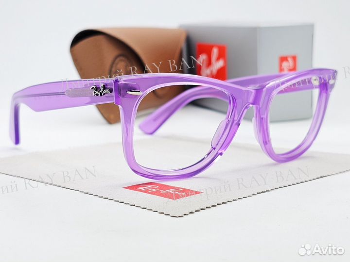 Оправа Ray Ban Wayfarer RX 2140 Clear Purple 50 мм