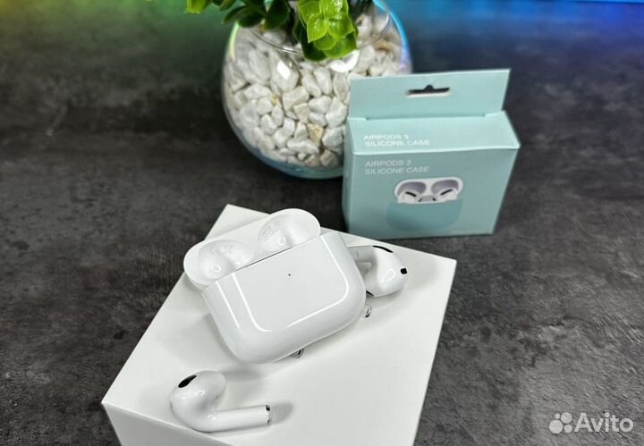 Airpods 3 Lux + чехол