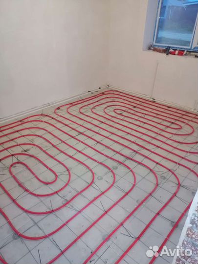 Монтаж отопление.Тёплый пол. Водоснабжение