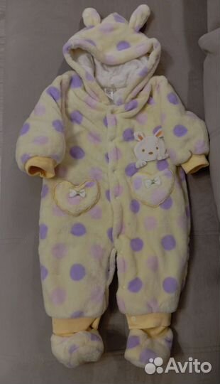 Комбезик для девочки от 6 до 12 мес для прогулки