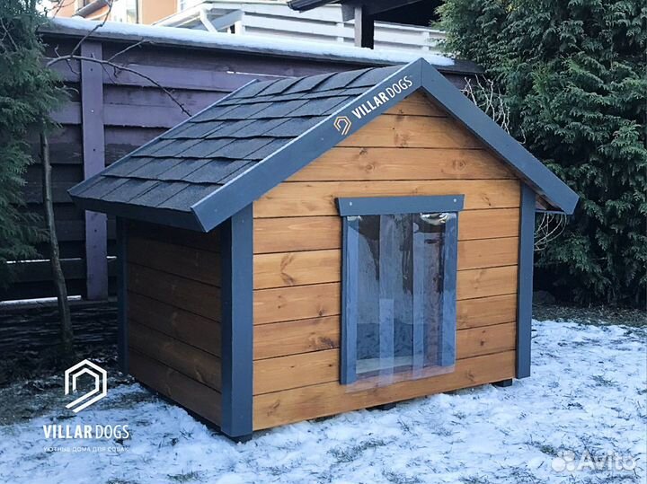 Утепленная будка для собаки с подогревом