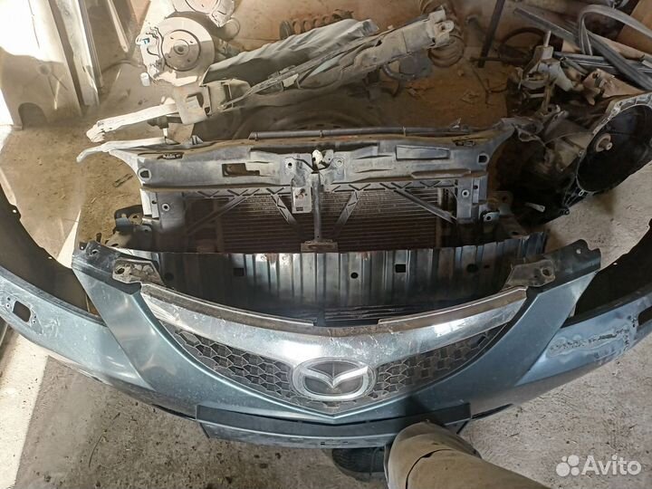 Бампер задний mazda 3 bk решётка