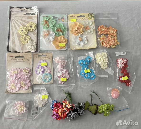 Цветы для скрапбукинга