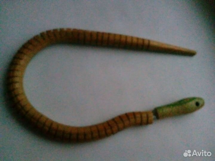 Деревянная змейка СССР 48см