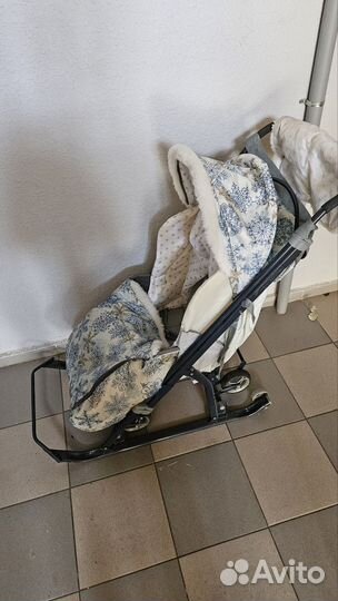 Детские санки коляска