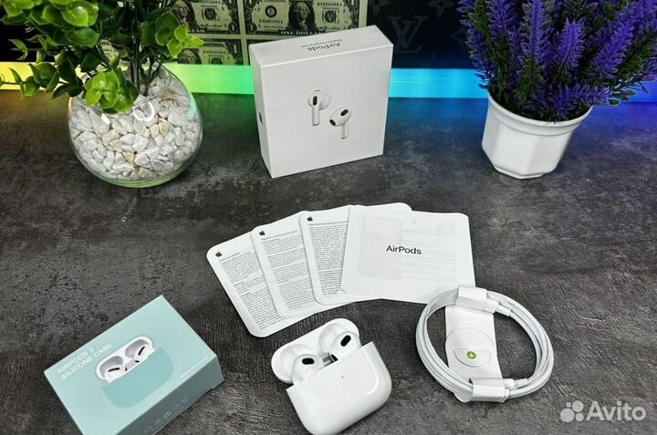 Airpods 3 Lux + чехол