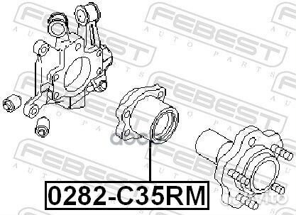 Подшипник ступицы задний nissan skyline (98-01)