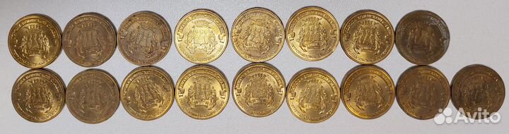 Монеты юбилейки, города воинской славы и пр