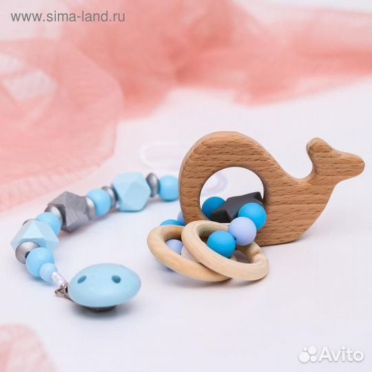 Подарочный набор: держатель для соски-пустышки и г