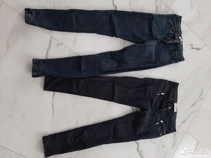 Джинсы скини mango 34р и Hollister 26