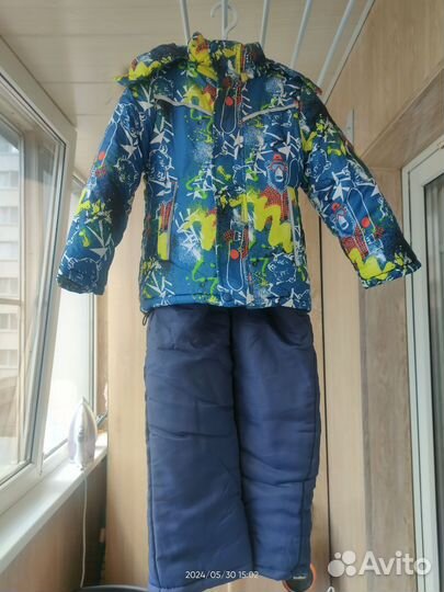 Зимний комплект куртка + полукомбинезон 110-116