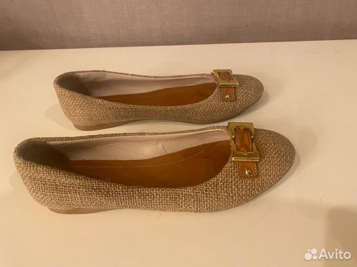 Балетки из льна 39