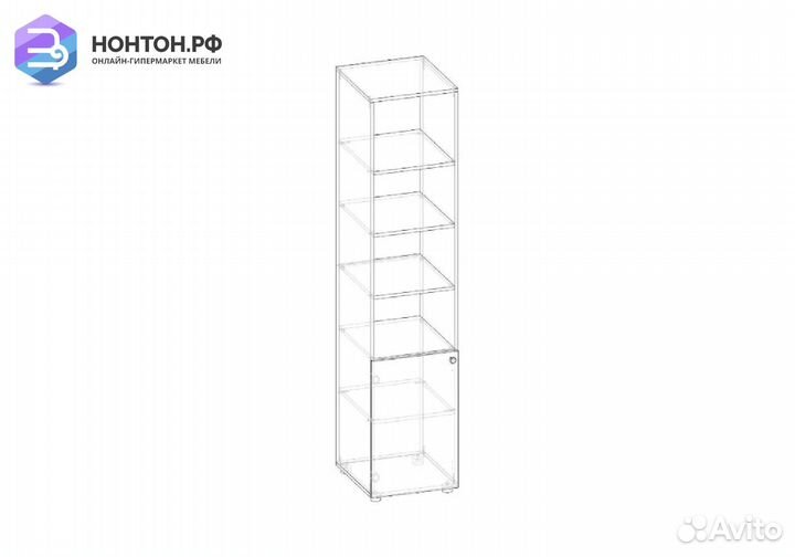 Стеллаж Мийа-3А ясень шимо светлый / фотопечать го