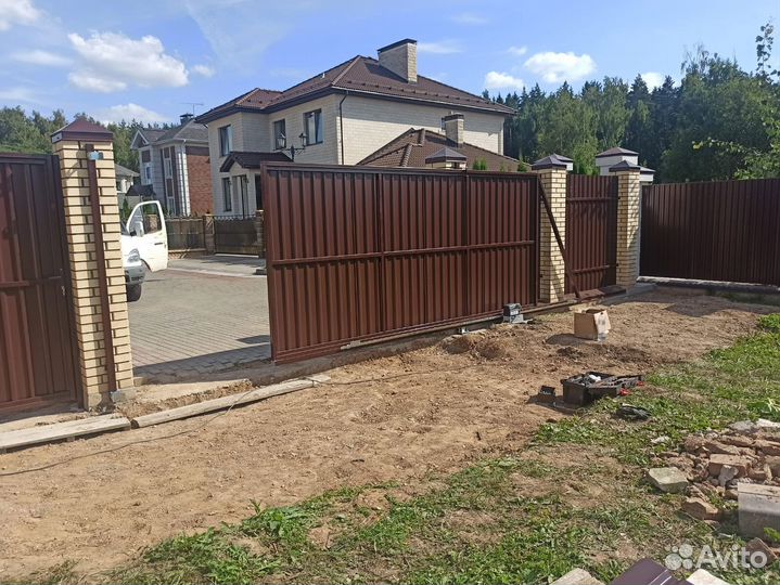 Откатные ворота под ключ