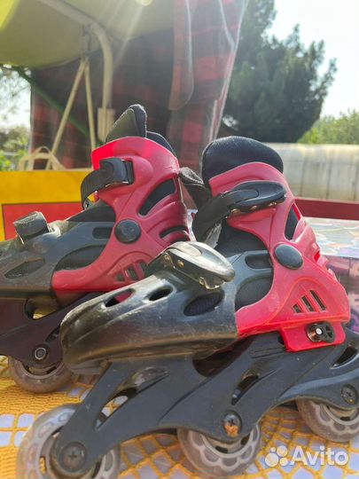 Роликовые коньки детские раздвижные