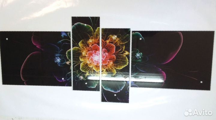 Закаленное стекло с фотопечатью для кухни